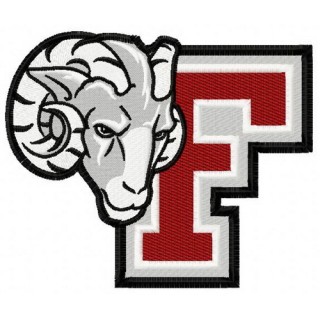 Fordham Rams logo embroidery design - Embroidery Design