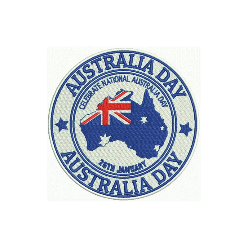 Preview of the Australia Day 2 embroidery design featuring vibrant patterns celebrating Australian culture.