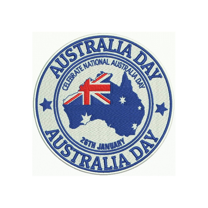 Australia Day 2 embroidery design - Embroidery Design
