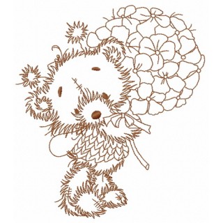 Teddy bear fairy 2 embroidery design - Embroidery Design