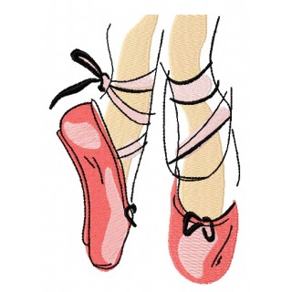 I love ballet 2 embroidery design - Embroidery Design