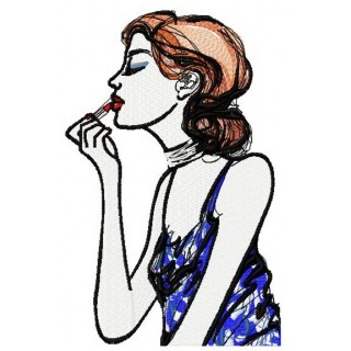 Makeup embroidery design - Embroidery Design
