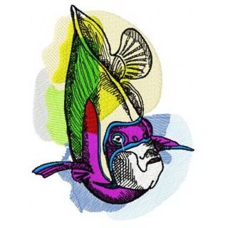Tropical fish embroidery design - Embroidery Design
