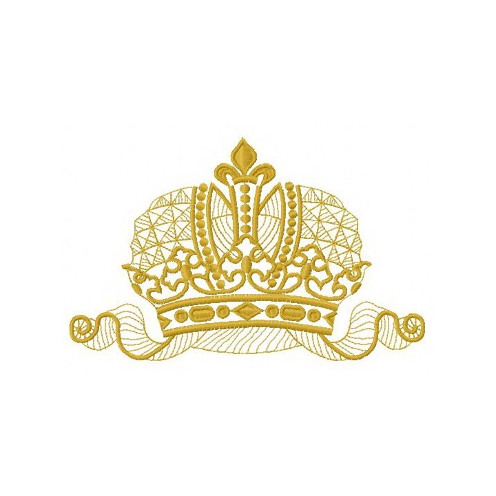 Crown 2 embroidery design - Embroidery Design