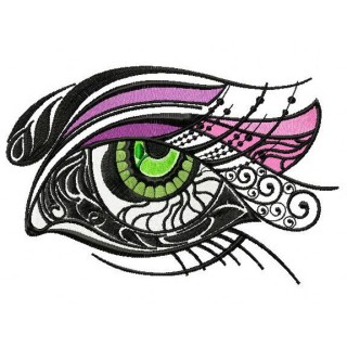 Sad eye embroidery design - Embroidery Design