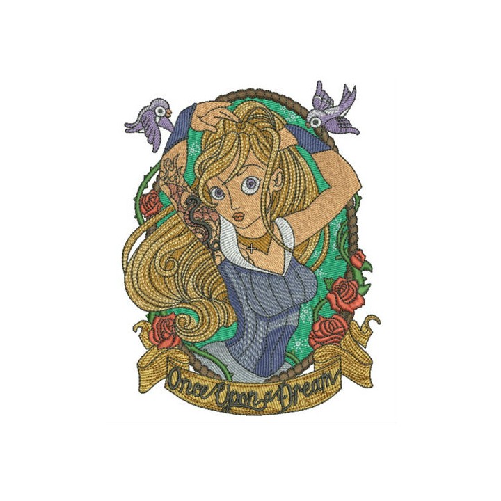 Once upon a dream embroidery design - Embroidery Design