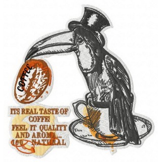 It's real taste of coffee embroidery design - Embroidery Design