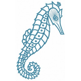 Sea horse 6 embroidery design - Embroidery Design