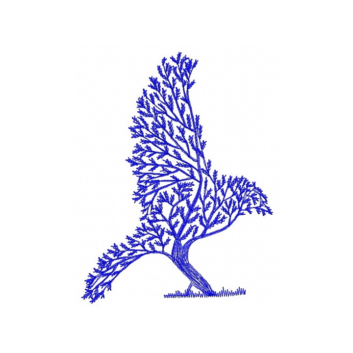 Tree bird embroidery design - Embroidery Design