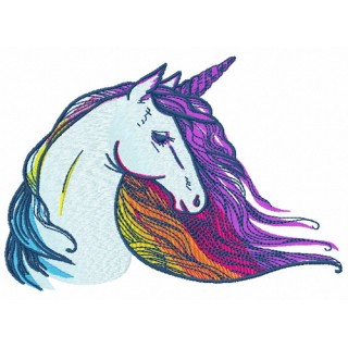 Mythical Majesty unicorn embroidery design - Embroidery Design