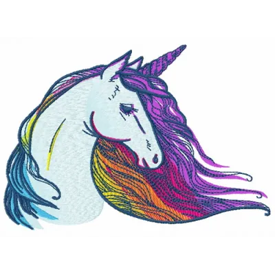 Preview of the Mythical Majesty unicorn embroidery design showcasing a whimsical unicorn motif for creative stitching.
