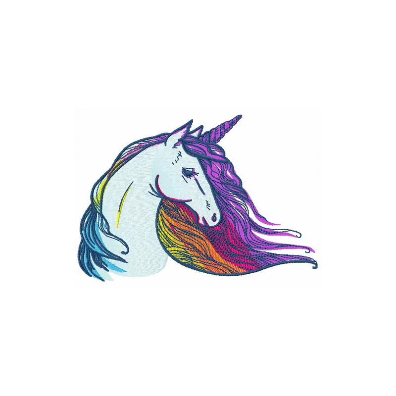 Preview of the Mythical Majesty unicorn embroidery design showcasing a whimsical unicorn motif for creative stitching.
