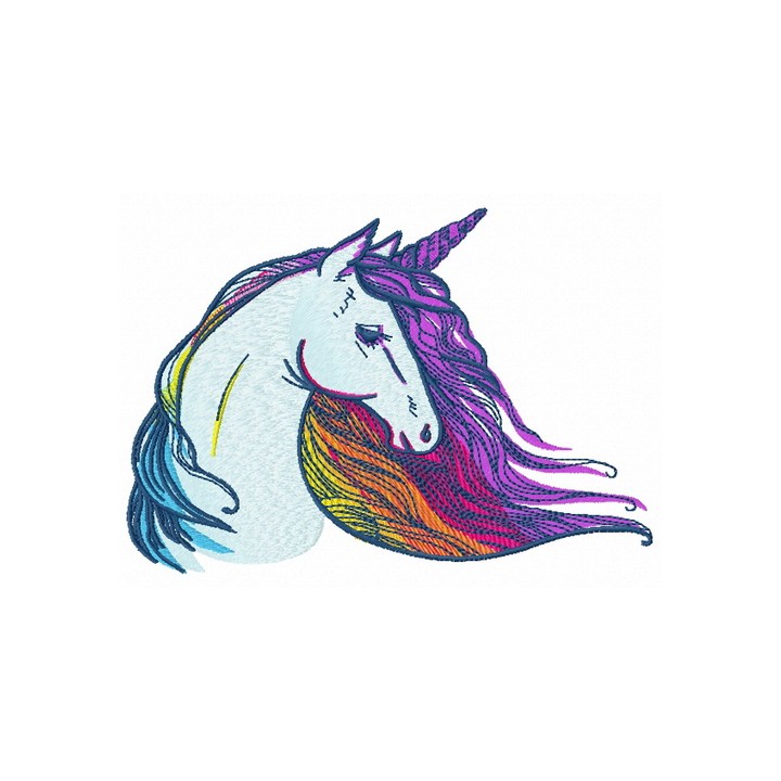 Mythical Majesty unicorn embroidery design - Embroidery Design