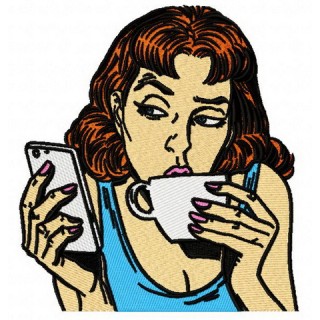 Reading SMS embroidery design - Embroidery Design