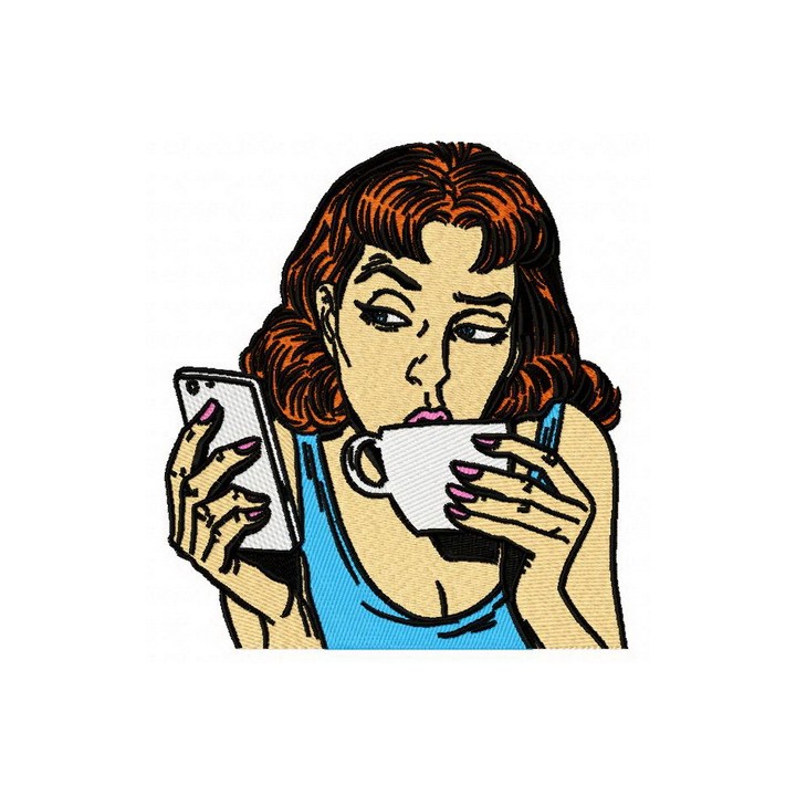 Reading SMS embroidery design - Embroidery Design