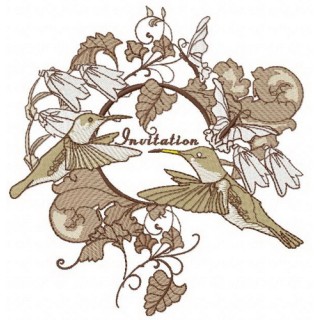 Invitation embroidery design - Embroidery Design
