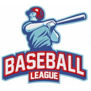 Baseball league 2 embroidery design - Embroidery Design