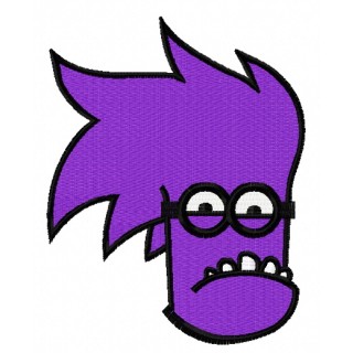 Purple Minion 8 embroidery design - Embroidery Design