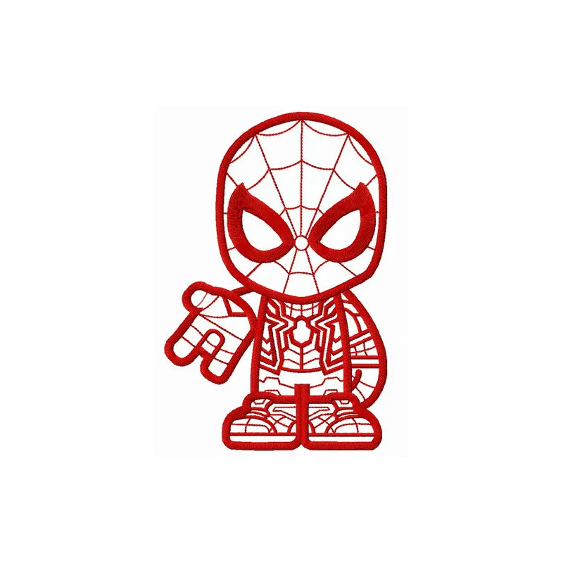 Spiderman teen embroidery design featuring a dynamic superhero motif for stitching on t-shirts or hoodies.