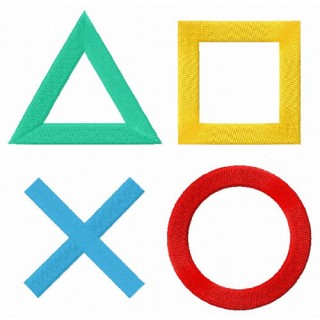 PlayStation logo embroidery design - Embroidery Design