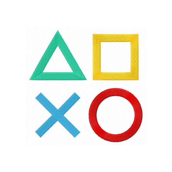 PlayStation logo embroidery design - Embroidery Design