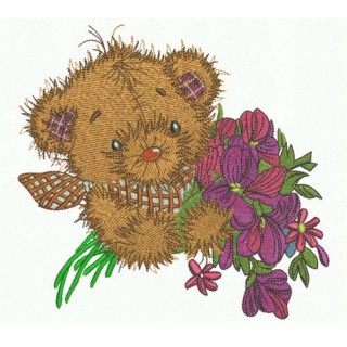 Teddy's bouquet 7 embroidery design - Embroidery Design