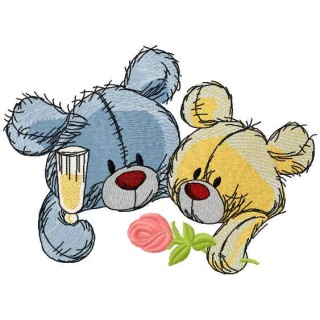 Just married 3 embroidery design - Embroidery Design