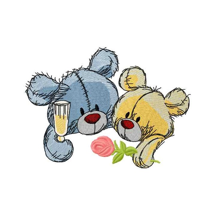 Just married 3 embroidery design - Embroidery Design