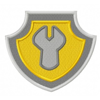 Paw Patrol shield 2 embroidery design - Embroidery Design
