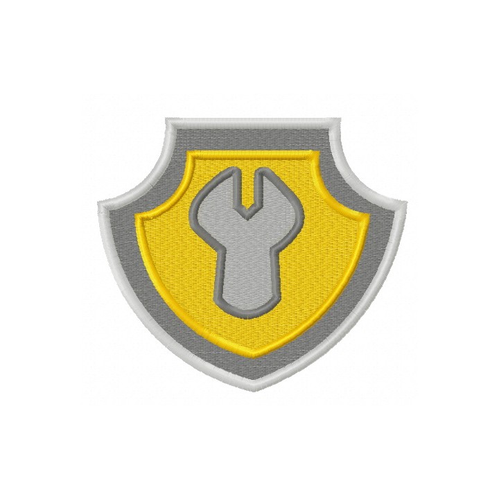 Paw Patrol shield 2 embroidery design - Embroidery Design