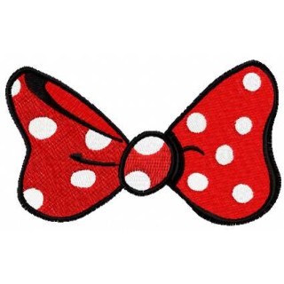 Red bow embroidery design - Embroidery Design