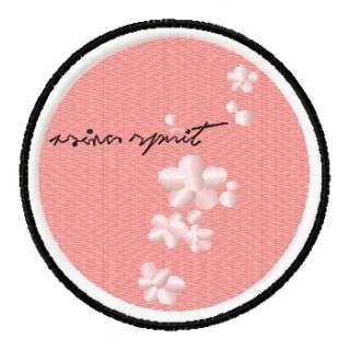 Flower badge   embroidery design - Embroidery Design