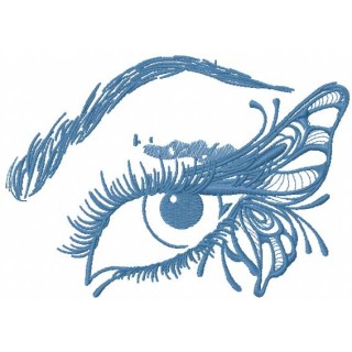 Butterfly eye 2 embroidery design - Embroidery Design