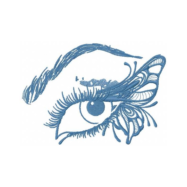 Butterfly eye 2 embroidery design - Embroidery Design