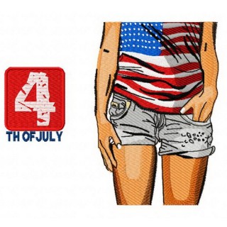 4th of July embroidery design - Embroidery Design