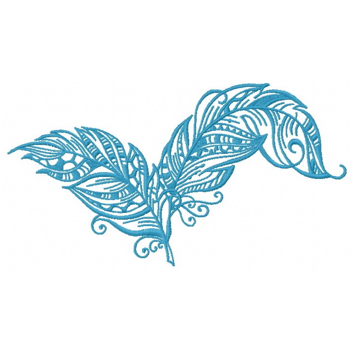 Feather 29 embroidery design - Embroidery Design
