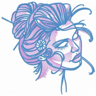 Hot midday 4 embroidery design - Embroidery Design