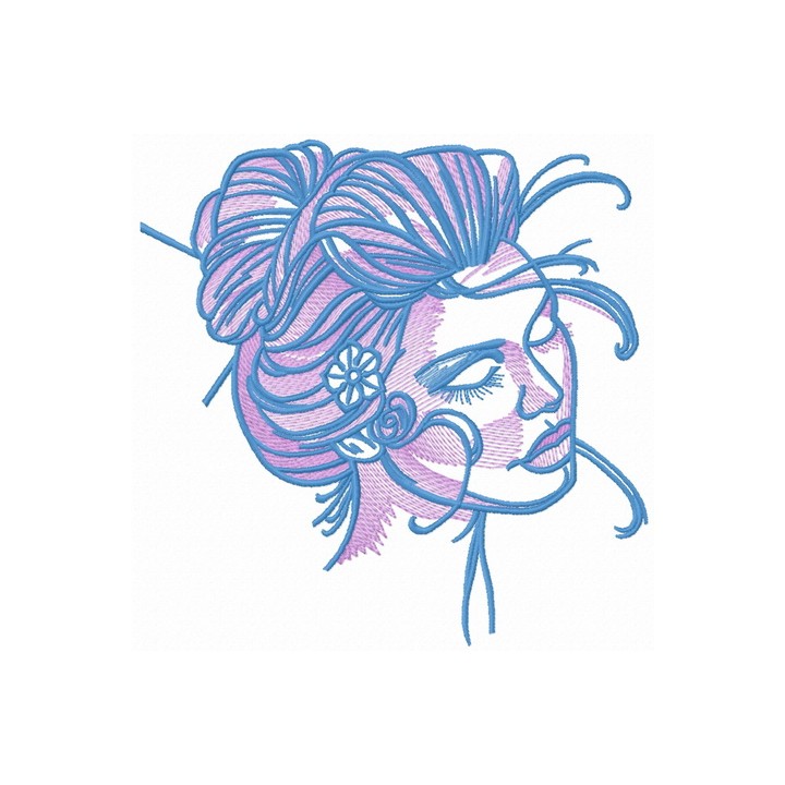 Hot midday 4 embroidery design - Embroidery Design