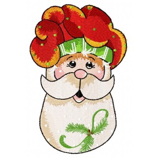 Gingerbread Santa 2 embroidery design - Embroidery Design