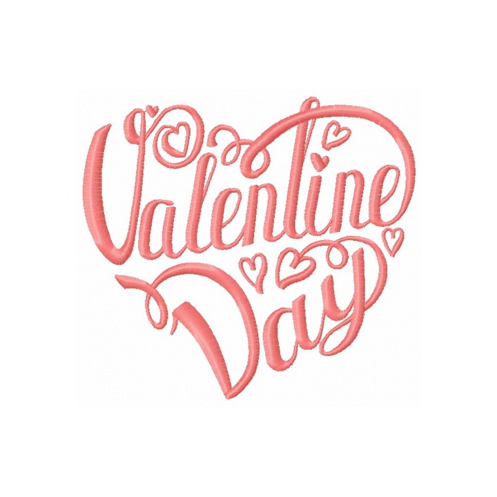 Valentine Day 2 embroidery design - Embroidery Design