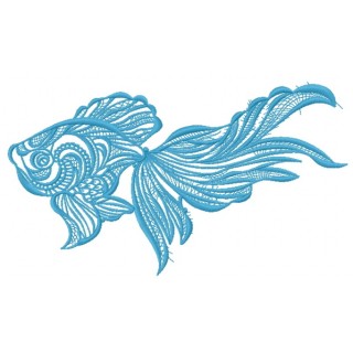 Mosaic fish 8 embroidery design - Embroidery Design