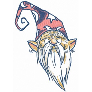 Tiny wizard 3 embroidery design - Embroidery Design