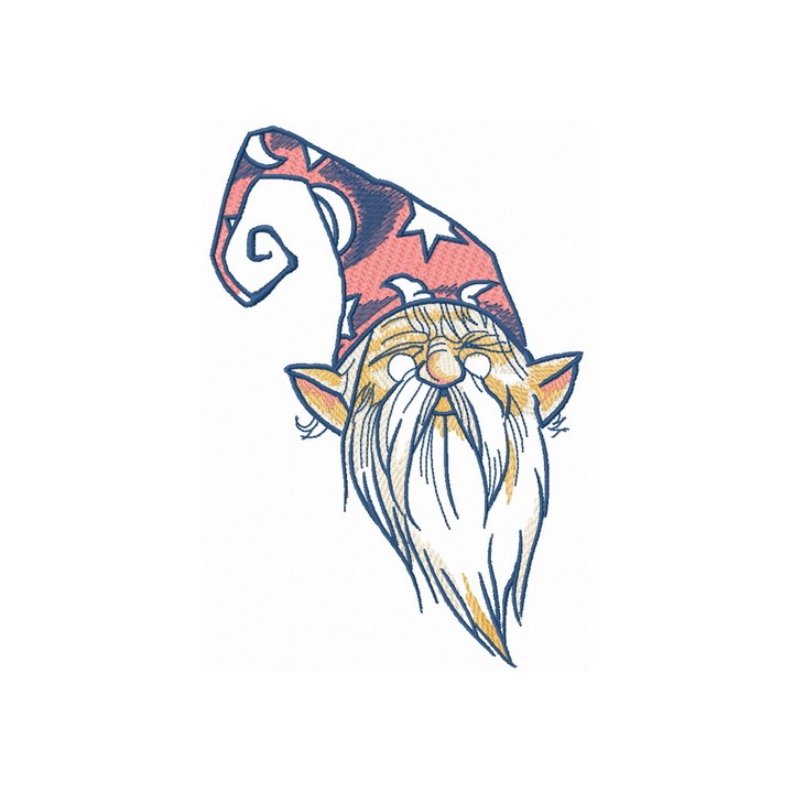 Tiny wizard 3 embroidery design - Embroidery Design