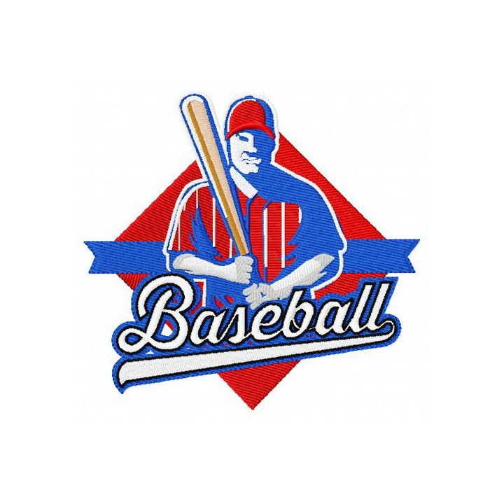 Baseball player 11 embroidery design - Embroidery Design