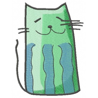 Funny cat 3 embroidery design - Embroidery Design