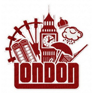 London 4 embroidery design - Embroidery Design