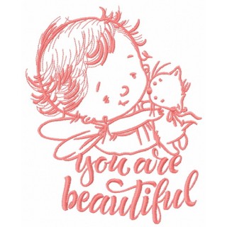 Baby cupid 9 embroidery design - Embroidery Design