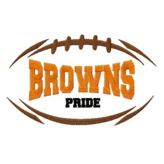 Cleveland Browns fan logo embroidery design - Embroidery Design