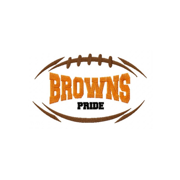 Cleveland Browns fan logo embroidery design - Embroidery Design