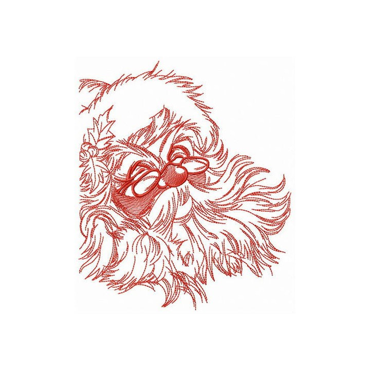 Santa is laughing embroidery design - Embroidery Design